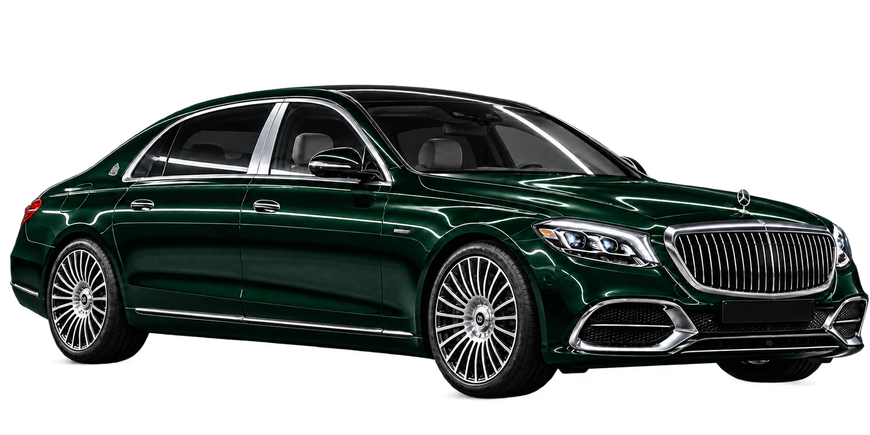 Maybach в зелёной плёнке