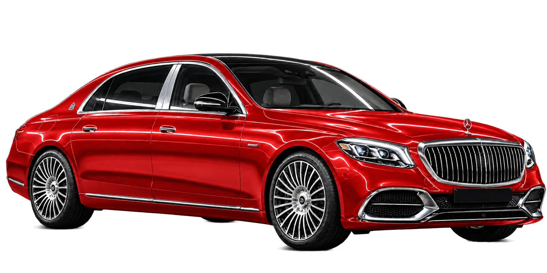 Maybach в красной плёнке